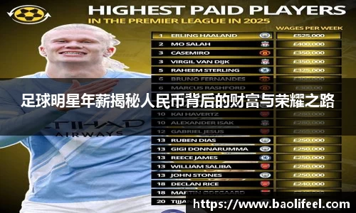 足球明星年薪揭秘人民币背后的财富与荣耀之路